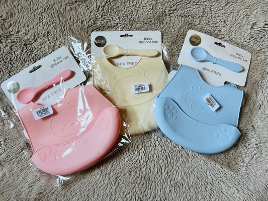 Set Bavetta in Silicone + Cucchiaino – Ellepi (BPA Free)